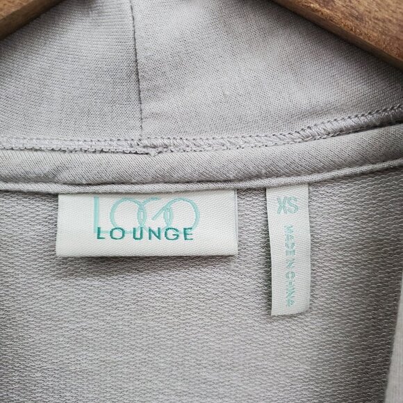 Logo Lounge XS Open Front Cardigan Beige Long Sleeve Pockets Cozy Layering - Picture 5 of 14